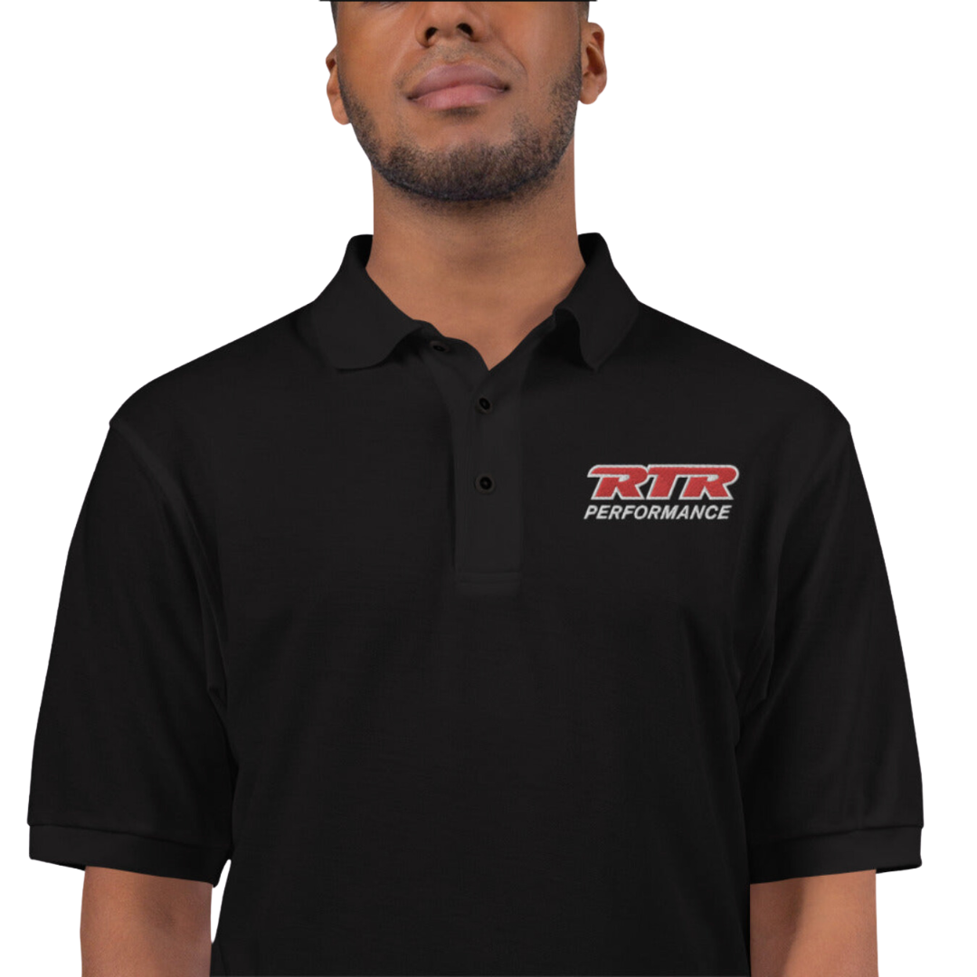 RTR Polyester Blend Men's Premium Polo Black