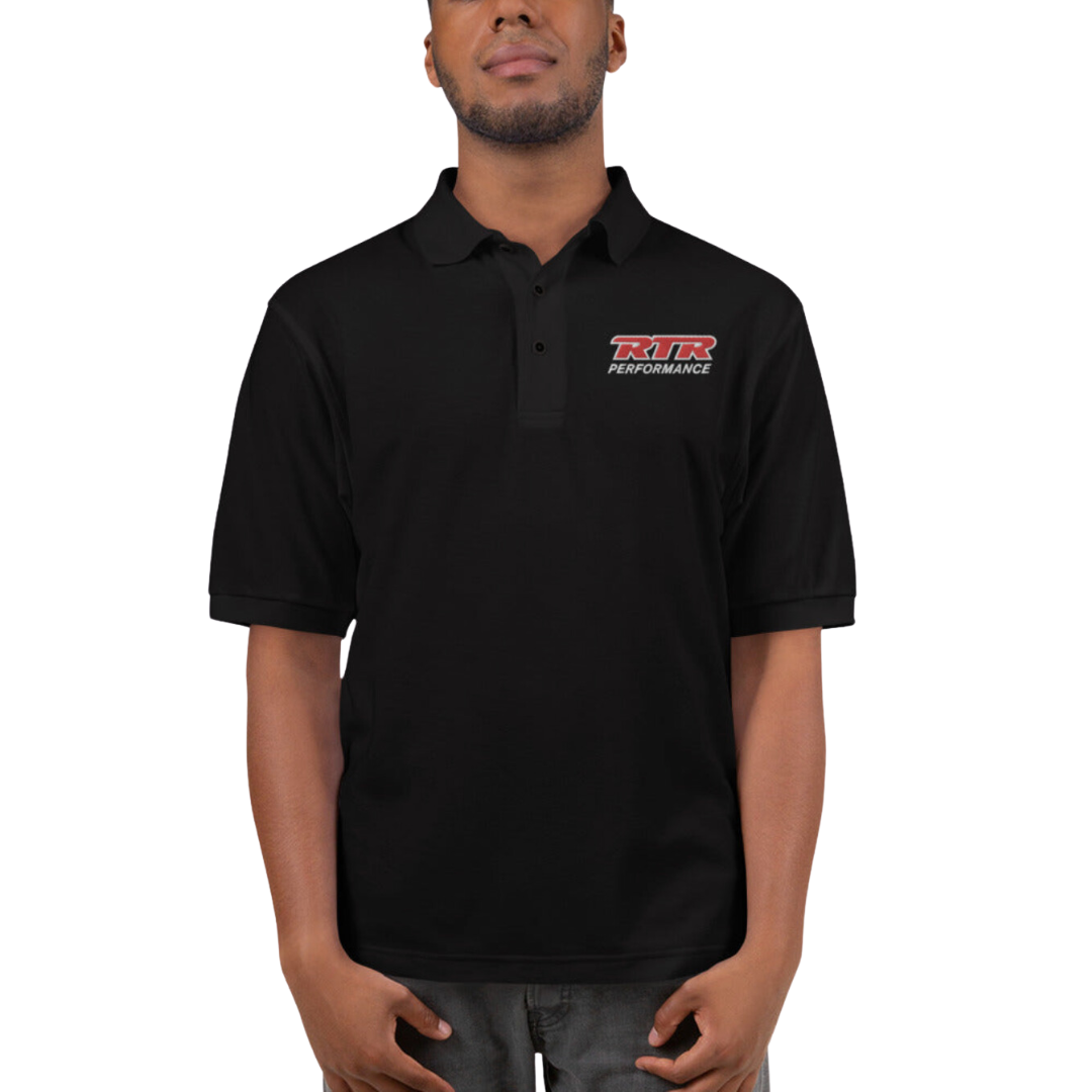 RTR Polyester Blend Men's Premium Polo Black