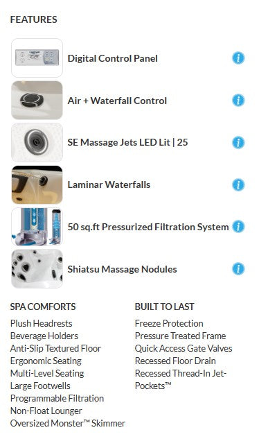 COAST SPAS OASIS OMEGA LOUNGE O5L
