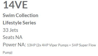 1400 VE SWIM SPA **IN STOCK**